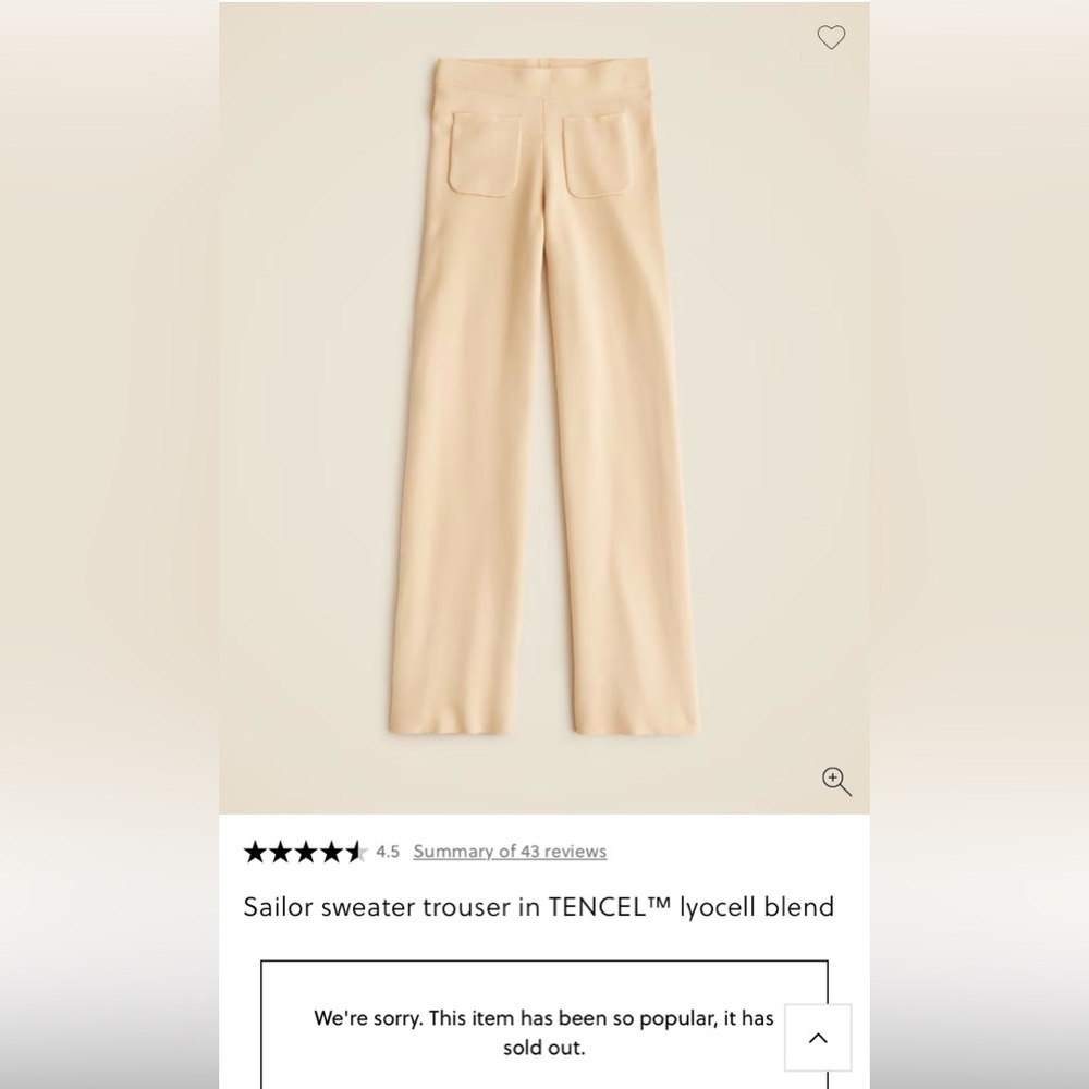 J. Crew Tan Straight Leg Pants